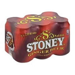 Stoney Ginger Beer Cans 330mlx6